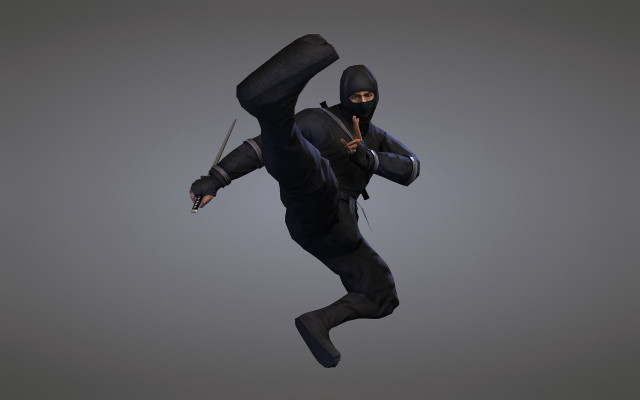 Masked suit knife gun action free wallpaper - medium preview image