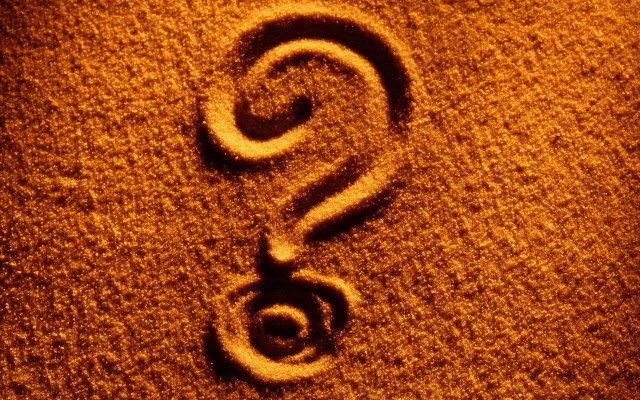 Question mark sand beach night free wallpaper - medium preview image