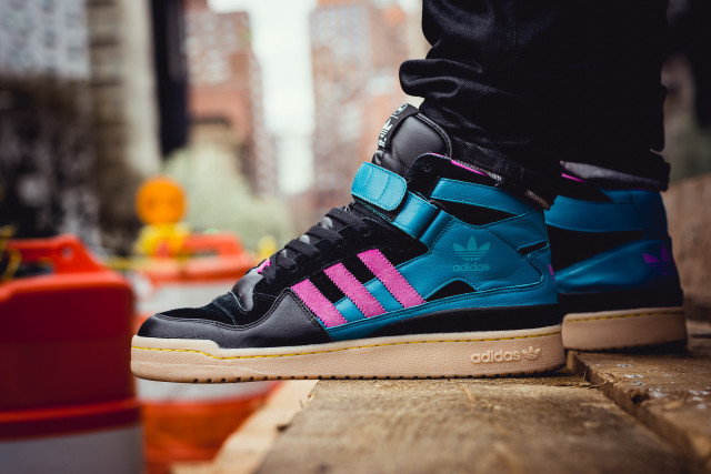 Person platform sneakers graffiti iridescent free wallpaper - medium preview image