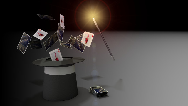 Magicians hat cards falling cigarette free wallpaper - medium preview image