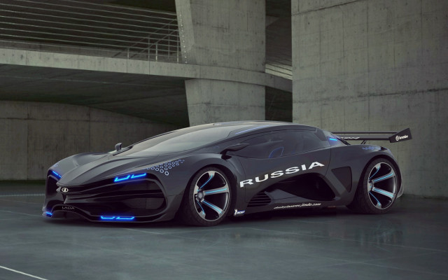 Futuristic car parking garage bridge free wallpaper - medium preview image