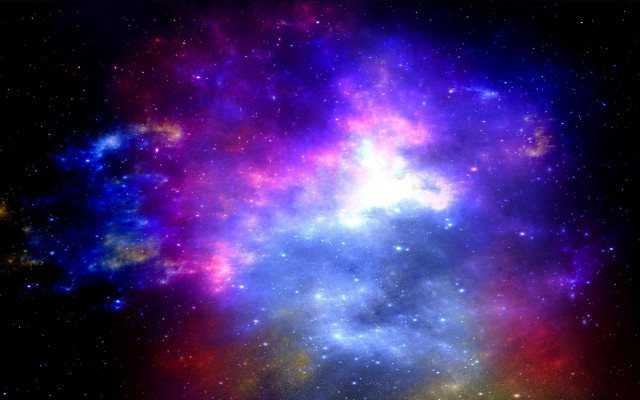 Colorful space stars blue purple #2 free wallpaper - medium preview image