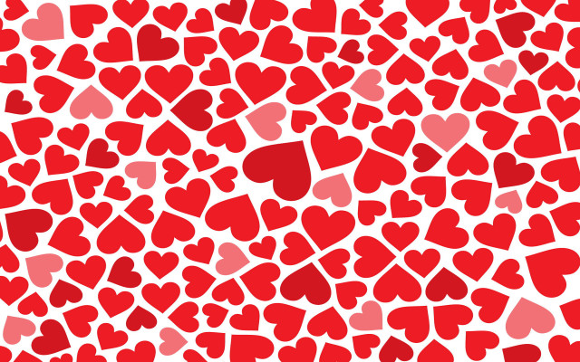 Hearts pattern valentine love bálintkiss free wallpaper - medium preview image