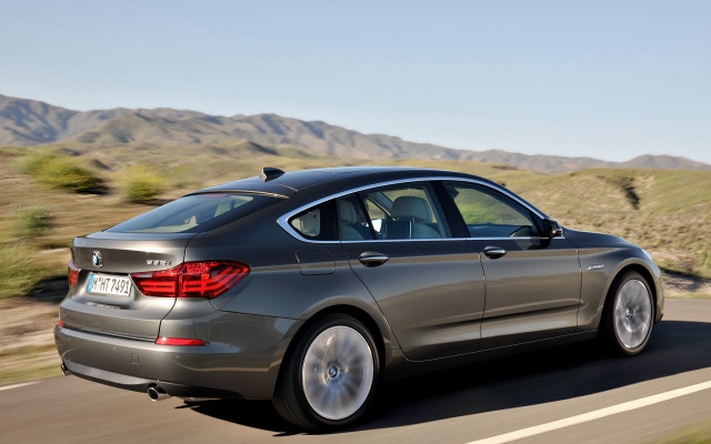 Silver car mountains trees sky free wallpaper - medium preview image