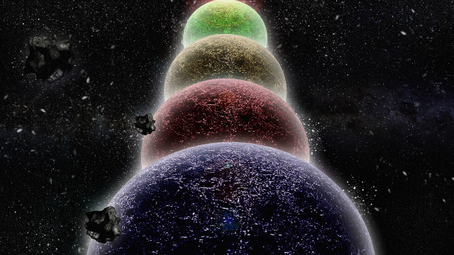 Space blackhole planets stars fantasy free wallpaper - medium preview image