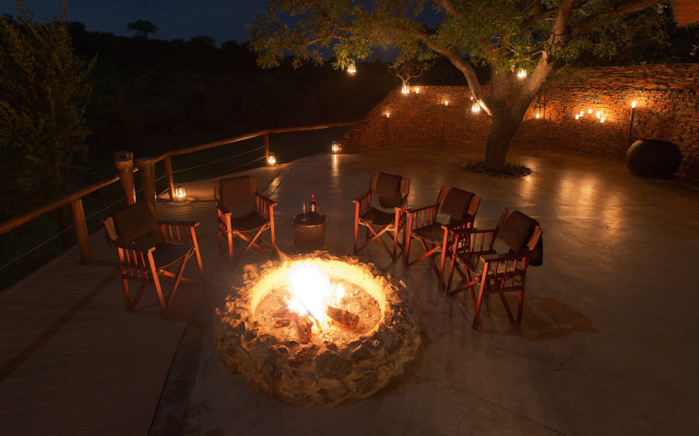 Fire pit chairs night lights free wallpaper - medium preview image