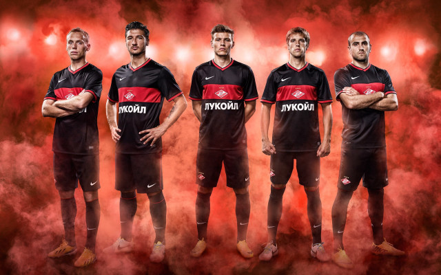 Soccer team red background smoke free wallpaper - medium preview image