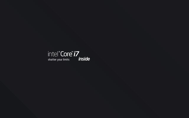 Intel core7 black background white free wallpaper - medium preview image