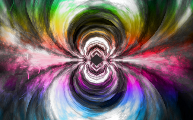 Colorful abstract spiral blackhole glow free wallpaper - medium preview image