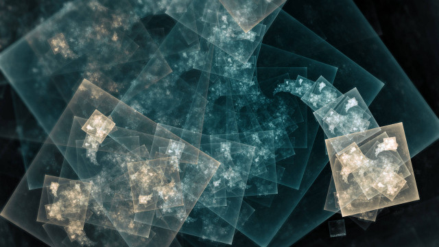 Glass ice fractals generative abstract free wallpaper - medium preview image