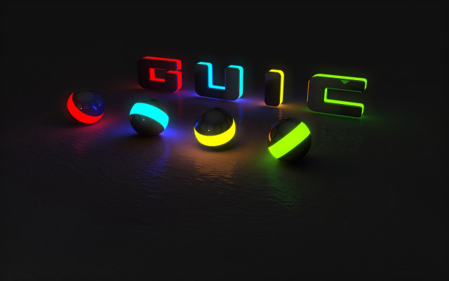 Neon letters table cubo futurism free wallpaper - medium preview image