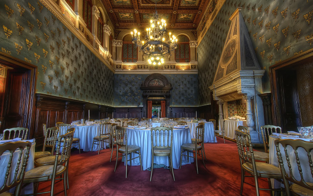 Dining room chandelier white tablecloths free wallpaper - medium preview image