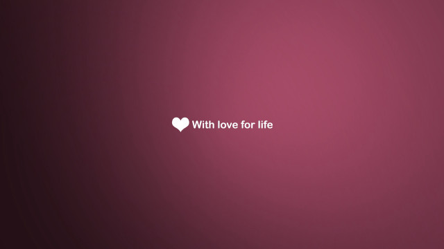 Pink heart love for life free wallpaper - medium preview image