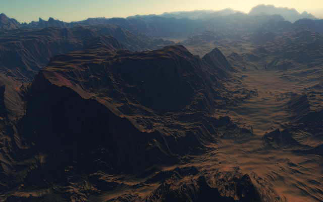 Mountain range plane window sunset free wallpaper - medium preview image