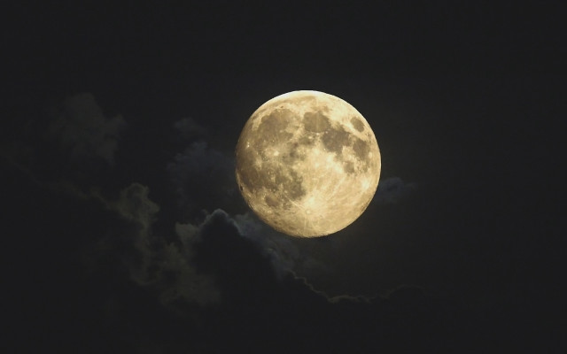 Full moon clouds night sky #4 free wallpaper - medium preview image
