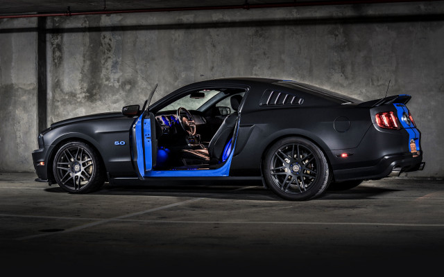 Car open parking garage matte free wallpaper - medium preview image