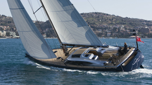 Sailboat flag hilltown military ship free wallpaper - medium preview image