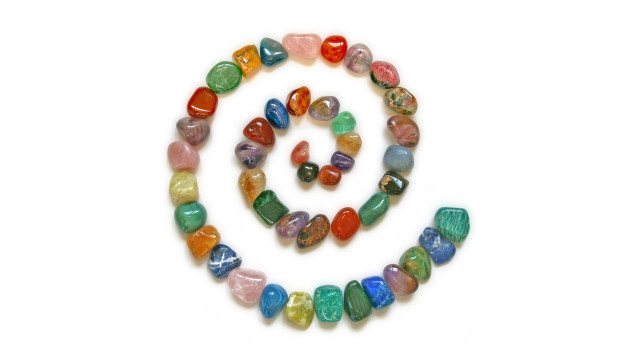 Colorful stones spiral anne rigney free wallpaper - medium preview image