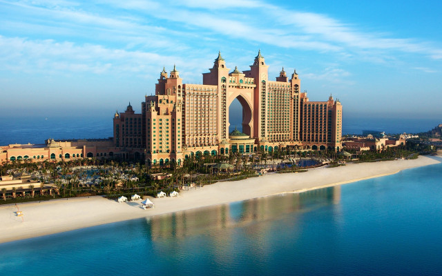 Large building arched window beach free wallpaper - medium preview image
