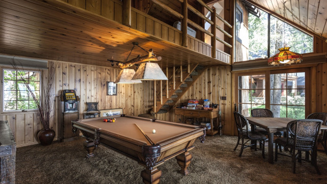 Pool table loft staircase arts free wallpaper - medium preview image