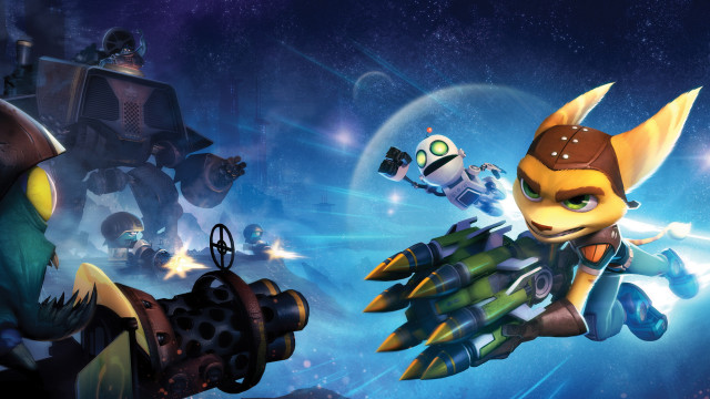 Cartoon rocket flying robot space free wallpaper - medium preview image