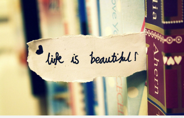 Life is beautiful paper library free wallpaper - medium preview image