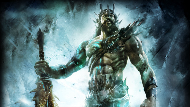 Horned man sword armor snow free wallpaper - medium preview image