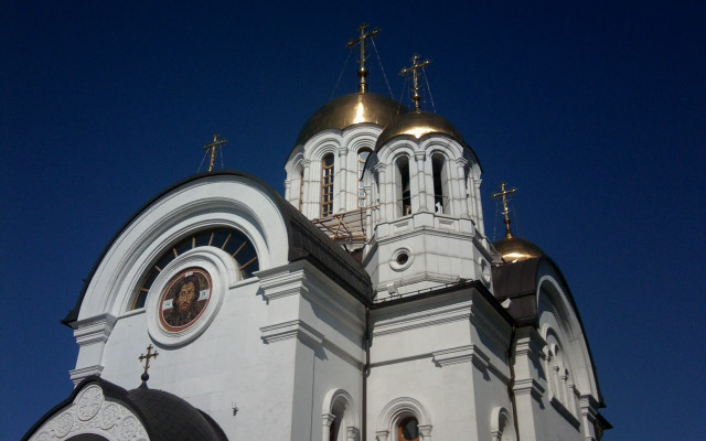 Church golden dome mosaic constructivism free wallpaper - medium preview image