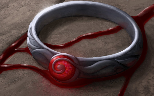 Red white bracelet red swirls free wallpaper - medium preview image