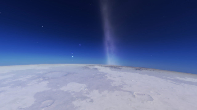 Bright beam light clouds snow free wallpaper - medium preview image