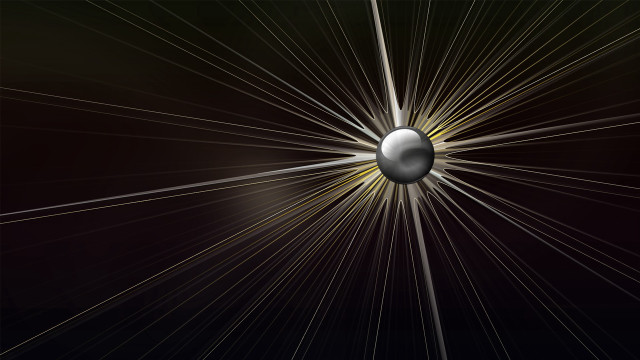 Black white ball lines space free wallpaper - medium preview image