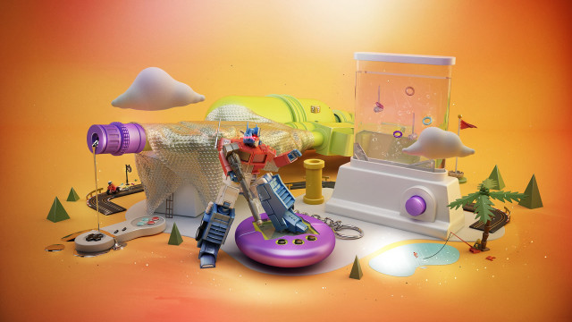 Assemblage camera toycar lamp mirror free wallpaper - medium preview image