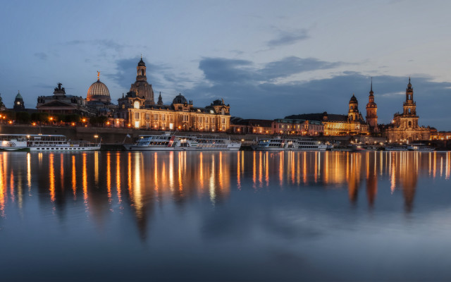Heidelberg cityscape matte painting bridge free wallpaper for desktop - medium preview image