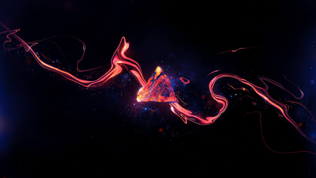 Red pink swirl blue background free wallpaper - medium preview image