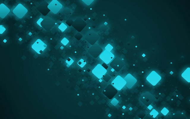 Blue abstract squares black background free wallpaper - medium preview image