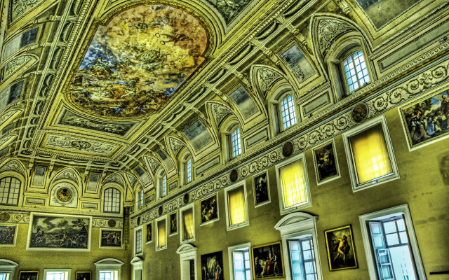Flemish baroque renaissance arch clock free wallpaper - medium preview image