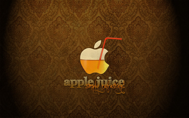 Apple juice logo wallpaper red free wallpaper - medium preview image