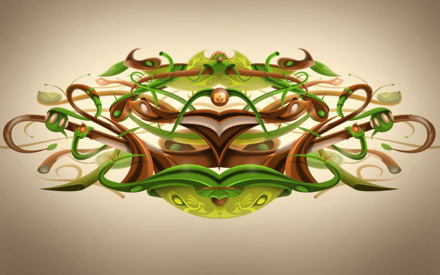 Tree leaves flowers abstract plant free wallpaper - medium preview image