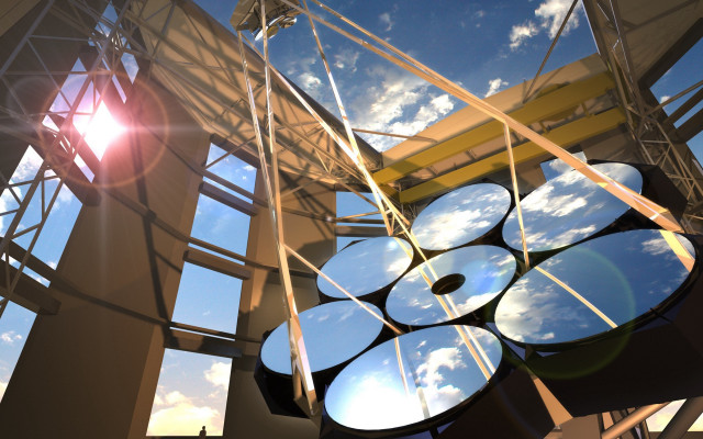 Metal structure sky clouds sunlight free wallpaper - medium preview image