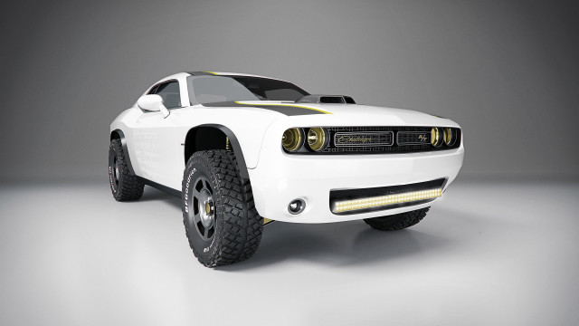 White car yellow stripe studio free wallpaper - medium preview image