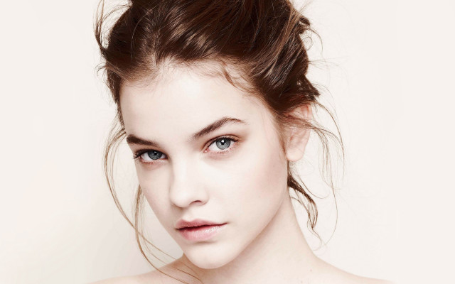 Messy topknot white background photorealistic free wallpaper - medium preview image