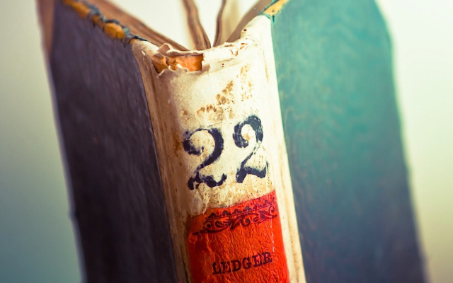 Hanging book blue background white free wallpaper - medium preview image