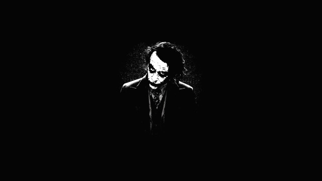 Creepy man dark expressionism black free wallpaper - medium preview image
