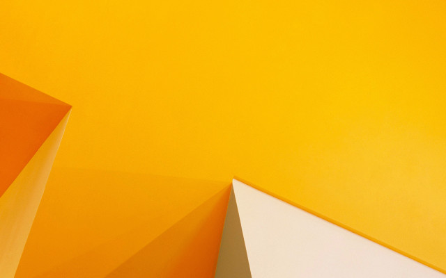 Yellow wall clock abstract minimalist free wallpaper - medium preview image