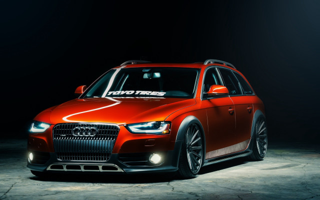 Red car white stripe hood free wallpaper - medium preview image