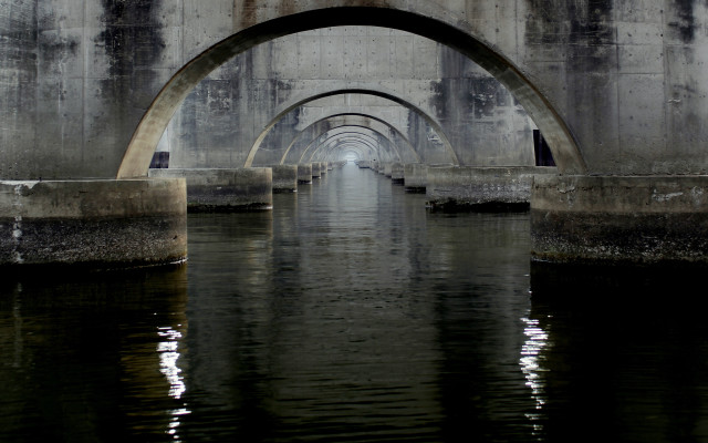 Long tunnel clock white hair free wallpaper - medium preview image
