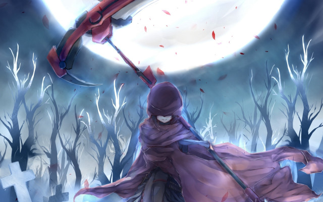 Purple dress red umbrella graveyard free wallpaper - medium preview image