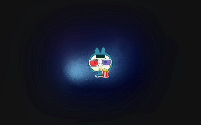Cartoon sunglasses drink hologram IMAX free wallpaper - medium preview image