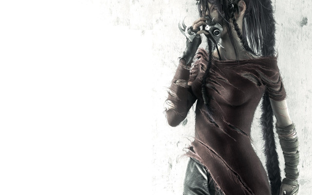 Woman dreadlocks dress cellphone biopunk free wallpaper - medium preview image
