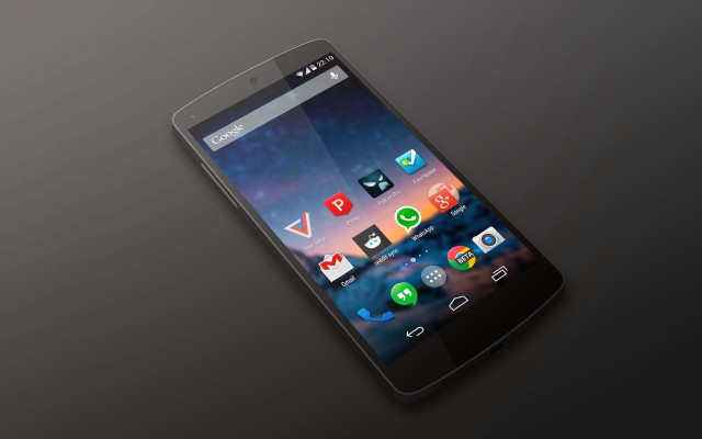 Black cellphone icons dark background free wallpaper - medium preview image